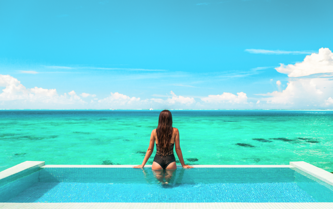 A woman enjoying smooth skin after laser hair removal.