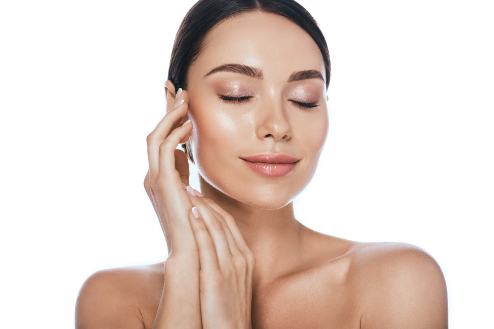 Smooth glowing skin after injectables.